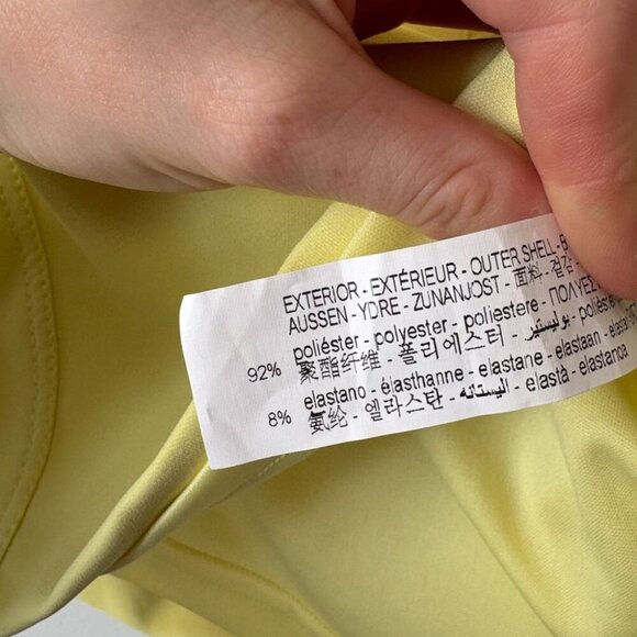Zara Strapless Cut Out Dress Pastel Yellow Size Small - Picture 12 of 12